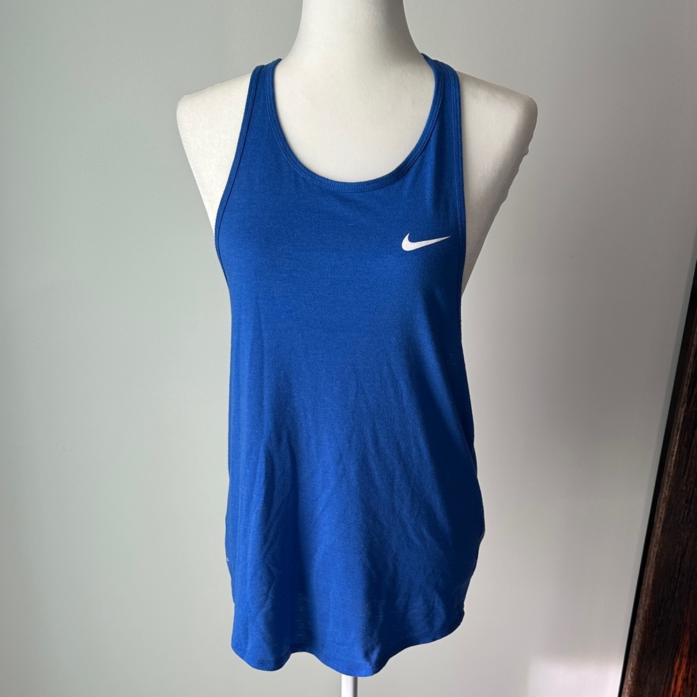 Nike Racerback Tank Top in Vibrant Blue SMALL